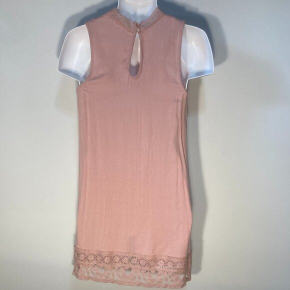 Xhilaration SZ M Soft Pink Lace Coquette Feminine Romantic Boho Fairy - Picture 2 of 4